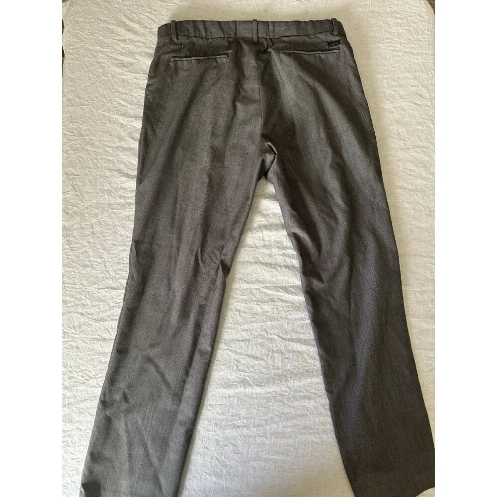 Calvin Klein Golf Men's Size 34x31 Pants Chino Dress Gray‎ Light Checker Preppy